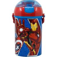 Marvel - Botella cantimplora infantil 450 ml con diseño de Avengers, cierre hermético y material seguro para uso diario en colegio o parque - details 2