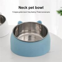 Tazón De Alimentos Para Gatos Y Perros De Acero Inoxidable Creativo Y Encantador Inclinado Para Mascotas Alimentos Y Agua - details 1