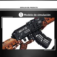 Bloques De Construcción AK47 Carabina Modelo Militar Arma Imitación Juguetes DIY Para Niños Regalos De Vacaciones - details 5
