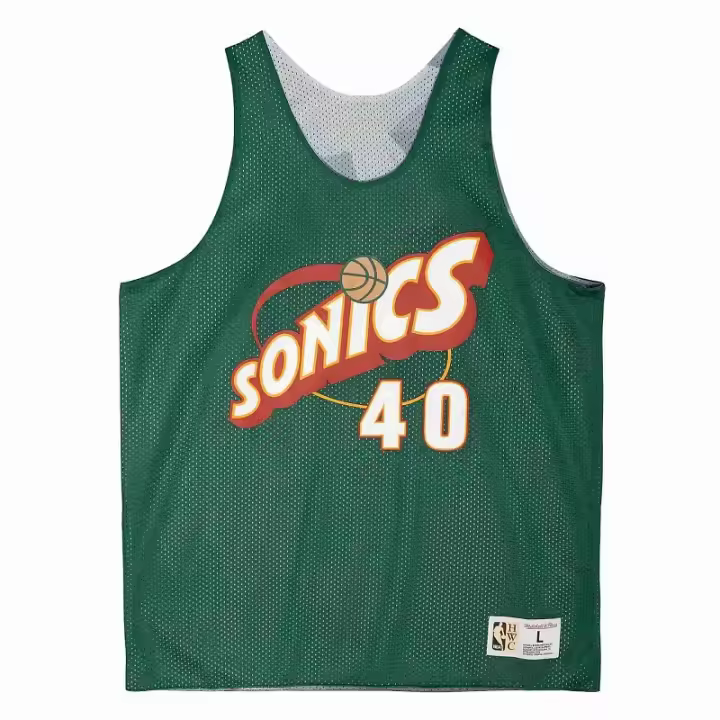 Camiseta Shawn Kemp Reversible Seattle Supersonics Mesh Tank - Mitchell and Ness - 1
