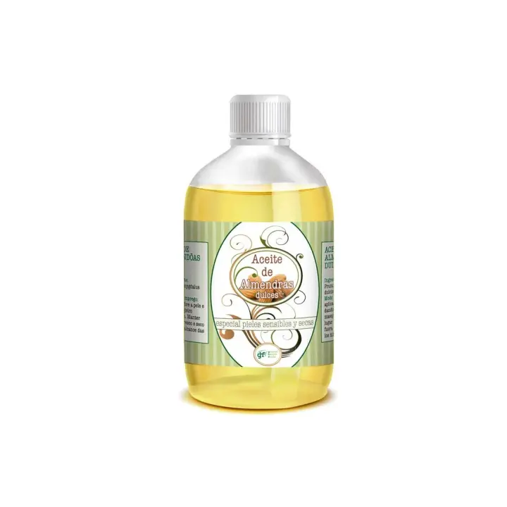 Ghf GHF Aceite de Almendras Dulces 500ml - Hidratante Corporal para Piel Seca y Estrías - 1