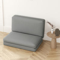 Sofá convertible 3 en 1, tapizado, moderno Estilo, Tecnología, experiencia inteligente, ajustable de 15 ° a 160 °, acabado aterciopelado, Sofá Cama tapizado, dormitorio, Hall de estar, gris Claro, capacidad de carga 240 kg - details 3