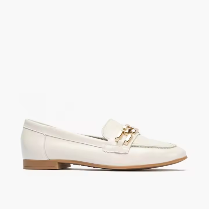 PITILLOS MOCASIN PIEL 5642 CHAROL BLANCO Pitillos - 1