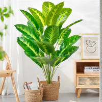 Planta Artificial De Palma Tropical Grande Hojas De Plátano Falso 24 Hojas Toque Real Strelitzia Reginae Para Jardín Interior 65-120 Cm - details 14