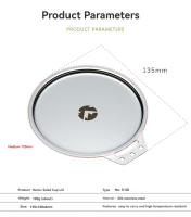 CAMPINGMOON Tapa De Ensalada Para Acampar Tazón De Inmersión De Acero Inoxidable 304 Taza Calentable Plato Para Exteriores - details 1