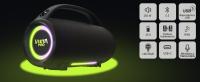 VIETA PRO Altavoces portátiles Bluetooth Potentes de 100W con Luces RGB, USB-C Aux-In - Bocina con micrófono y asistente de voz incorporado - Altavoz grande Inalámbrico Resistente al Agua Minithunder 2 - details 0