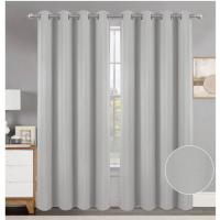 Cortinas Opacas Termicas Aislantes Frio y Calor Cortinas Dormitorio 2 Piezas 140x260 CM Blackout Curtains con Ojales Cortinas Grises Opacas Cortinas para Habitacion Salon Comedor y Dormitorio - details 0