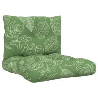 vidaXL Cojines para palés 2 unidades tela Oxford Color Azul y blanco,  Verde y rosa,  Blanco y verde y mas Cojín Decorativo de Asiento Cojines de muebles de salon - details 1