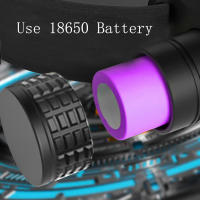 Linterna Frontal LED Mini UV 395nm Luz Blanca Y Morada Recargable 18650 Tipo C Para Camping Cazalampara De Mano Impermeable - details 11