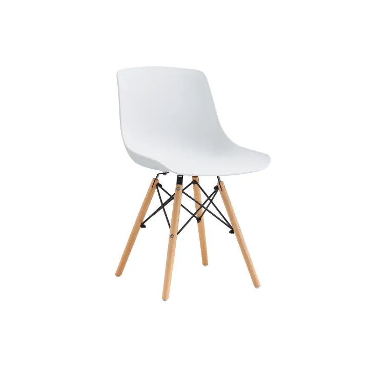 PACK DE 4 UNIDADES DE SILLA JEFF BLANCO / HAYA. PRECIO UNITARIO 49,095 € | ADC MUEBLECENTER | Envío Gratuito - 1