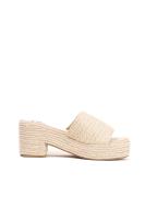 Lyla Wang Sandalias mules de Esparto tacón medio - details 2