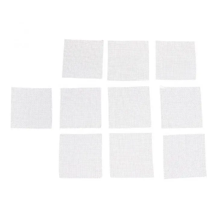 10Pcs/Set Malla Decorativa De Acero Inoxidable Para Plantas De Acuario Fundamento De Plantas De Agua Ornamento De Paisaje De Tanque - 1