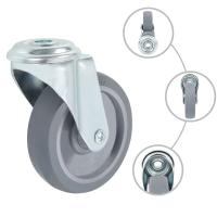 vidaXL Ruedas giratorias con agujero pasador 4 unidades 100 mm - details 1