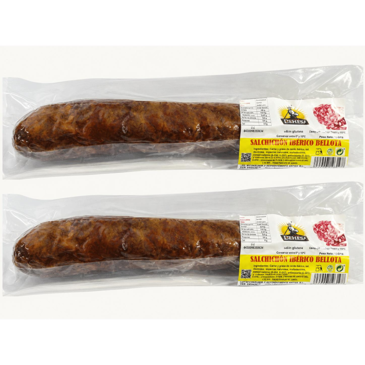 PINTO-PACK 2UNIDA SALCHICHON CULAR IBERICO BELLOTA(Dado que el producto está cortado a mano, puede haber algunos errores en el peso)