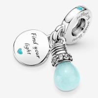 Pandora Charm de Colgante en Plata S925 de Ley luminoso bombilla 2 en 1  791123C01，Incluye Caja Original - details 0