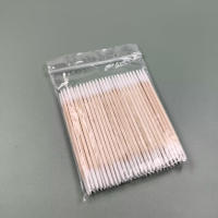 Cepillos Micro Limpieza De Oído Desechables De Algodón Y Madera Para Extensión De Pestañas Y Eliminación De Pegamento - details 1