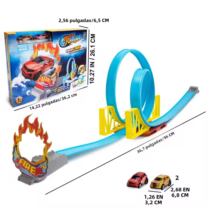 Juguete De Carreras Estelares Para Niños Kit De Ferrocarril DIY Educativo Interactivo Regalo De Cumpleaños O Navidad Para Niño - 1