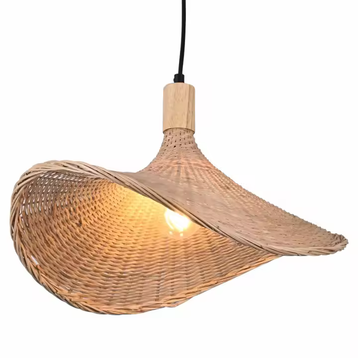 LÚZETE - LÁMPARA DE TECHO RATTAN Ø 42 GENEVIEVE ALM-APOL | Estilo Orgánico y Sofisticado - 1