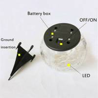 Solar garden lights, waterproof decorative lighting, LED solar lighting KLB - details 1