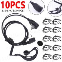 Auriculares De 2 Pines Para Baofeng UV5R Kenwood Anti-ruido Micrófono Para Senderismo Equipo Policial Vigilancia Juego De 1-10 Piezas - details 16