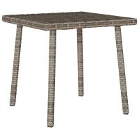 vidaXL Mesa centro jardín rectangular 40x40x37 cm en color Marrón/Beige/Gris claro y más | estructura resistente ideal para salón dormitorio o estudio - details 4
