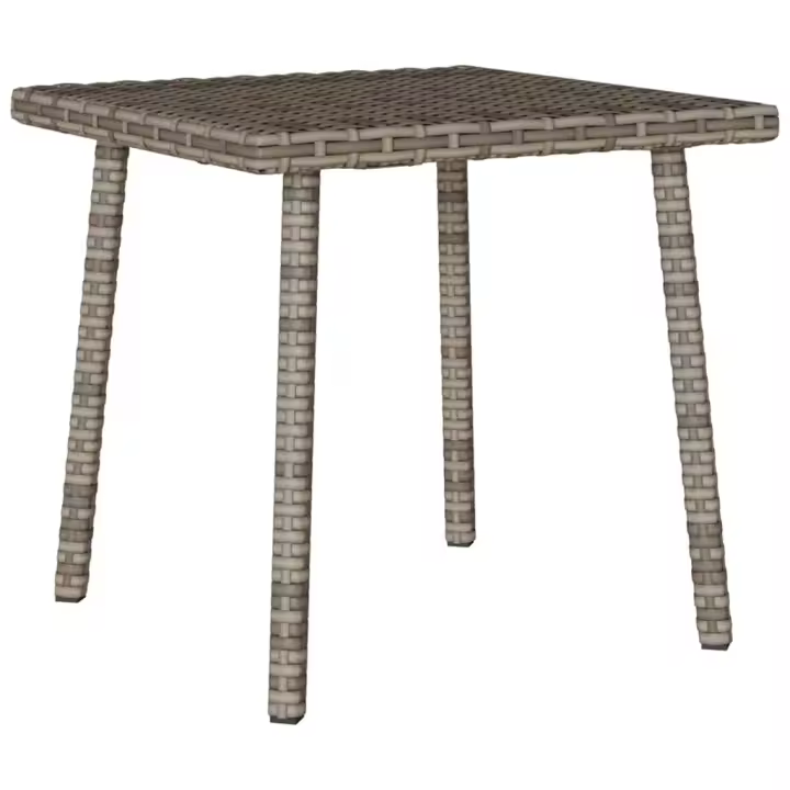 vidaXL Mesa centro jardín rectangular 40x40x37 cm en color Marrón/Beige/Gris claro y más | estructura resistente ideal para salón dormitorio o estudio - 1