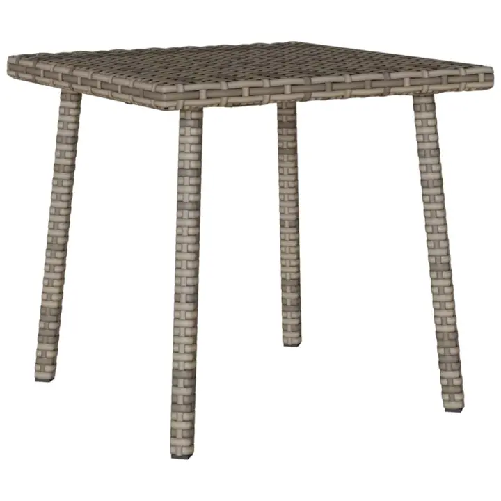 vidaXL Mesa centro jardín rectangular 40x40x37 cm en color Marrón/Beige/Gris claro y más | estructura resistente ideal para salón dormitorio o estudio - 1