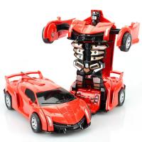 Mini Juguete De Coche 2 En 1 Transformación Automática De Robot Para Niños Modelo De Coche De Plástico Sin Batería Regalo Ideal Para Edades 4-12 - details 2