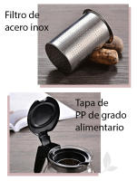 DESEOS Tetera de Vidrio con Filtro de Acero Inoxidable y Mango Ergonómico - Capacidades de 700 ml, 900 ml, y 1100 ml - details 1
