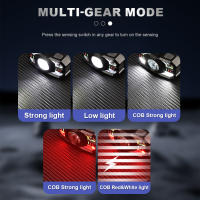 Linterna Frontal De Pesca LED Alta Potencia Multifuncional Carga Type-C Luz Fuerte Alcance Largo Recarga Inducción - details 4