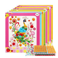 5pcs Estilo Aleatorio Parches De Botones Para Niños Juguetes Educativos De Artesanía DIY Creativos Para El Dibujo Y La Pintura En Escuela - details 0