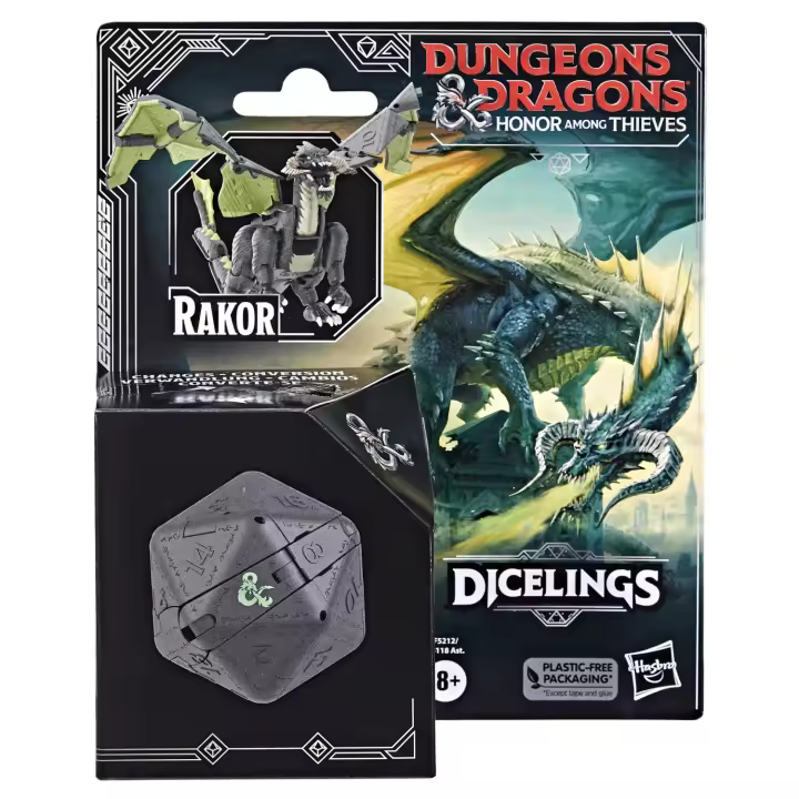 Hasbro Figura Dungeons And Dragons Rakor D20 Dado - Colecciónar Figura de Acción - 1