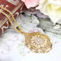 Collar Largo De Pendiente En Color Oro Sunspicems Para Mujer Estilo Árabe Adorno Para Banquete Y Boda Cadena De Suéter Caftán - details 6