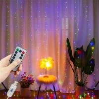 Luces De Encaje LED USB Con Control Remoto 8 Modos Para Decoración De Habitaciones Jardines Bodas Y Fiestas Navideñas - details 6