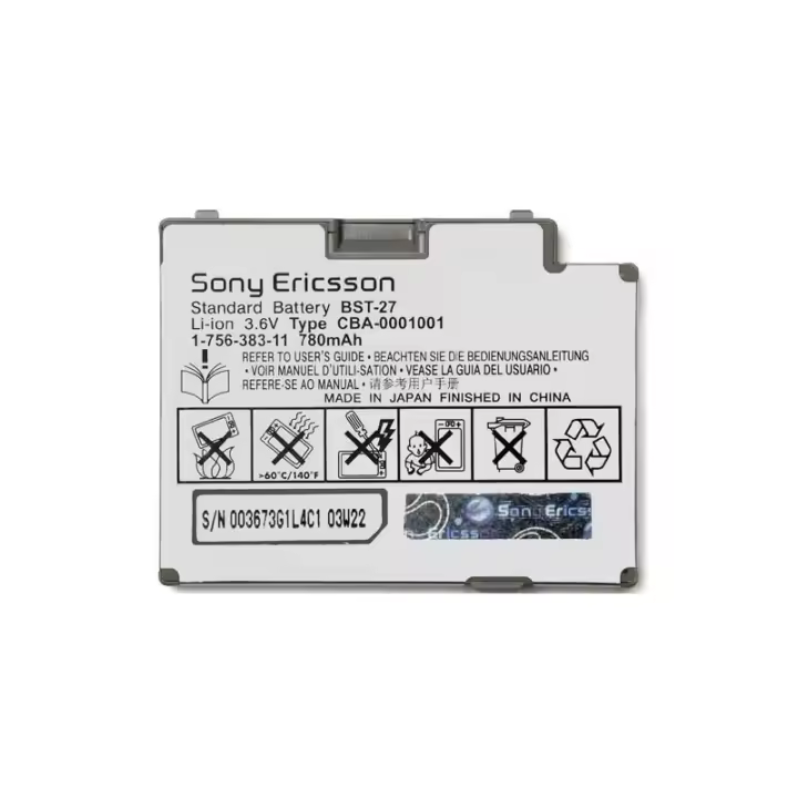SONY ERICSSON S700/S710 BATERIA ORIGINAL BST27 - 1