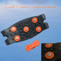 Cubrezapatos Antideslizantes Para Escalada En Nieve Y Montañismo Unisex Cubrezapatos De Hielo Con 5 Clavos Accesorios Para Caminar Y Senderismo - details 8