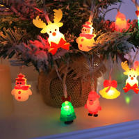 Luces De Navidad LED Con Diseños De Santa Claus Snowman Y Árbol De Navidad En Silicón Gel Para Decoración De Fiesta - details 5