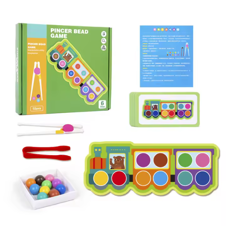 Juguete Educativo Montessori De Clip De Bolas Para Niños Juego De Concentración Y Lógica Clasificación De Colores Entrenamiento De Motricidad Finas Edad Recomendada 3-12 Años - 1
