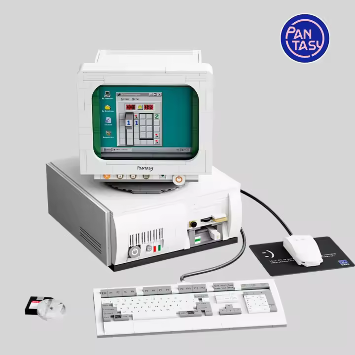 Maqueta retro computer set construccion joyside series 24 cm - 1