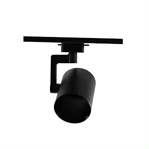 Carcasa De Foco De carril Bifasico Color Negro E27 - 1
