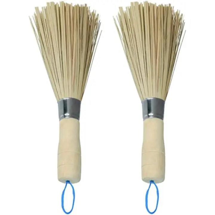 Conjunto de 2 cepillos de limpieza de bambú para Cocina - 1