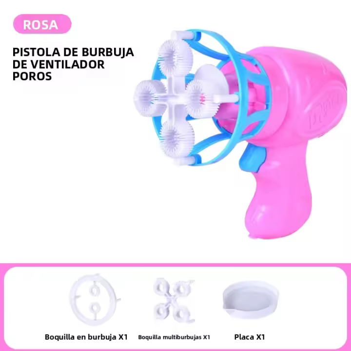 Pistola De Burbujas Eléctrica Para Niños Máquina De Burbujas Juguetes Para El Verano En Parque Juguete Automático De Plástico Para Niños - 1