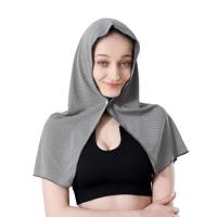 Toalla De Baño Microfibra Para Gimnasio Viajes Camping Natación Yoga Con Capucha U-Hojas Para Protección Solar Y Secado Rápido - details 5