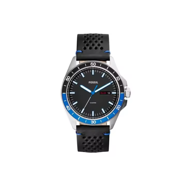 Reloj Fossil FS5321 para Hombre - Correa de Piel - Esfera Negra - 1