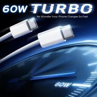 Cable De Carga Rápida PD 60W USB C Para Apple iPhone 15 pro Max 15 pro 15 Puls Con Datos Tejido Accesorios De Cable De Teléfono Móvil - details 0