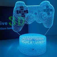 Lámpara De Ilusión 3D Cambiante De 16 Colores Con Gamepad Para PS4 No Disturb Gamer En Trabajo Luz Nocturna Para Hombres Adolescentes Y Niños - details 1