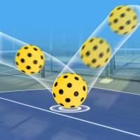 Bolas De Pickleball Silenciosas De Bajo Ruido Con Tapa Y 3 Piezas PU Suave Para Uso Interior Prácticas Para Principiantes Seniores Y Jugadores Jóvenes - details 1