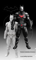 Figura De Acción Batman Arkham Knight 10cm Colección De Juguetes Para Niños Y Adultos Modelos Blindados De Juego 7 Estilos - details 12