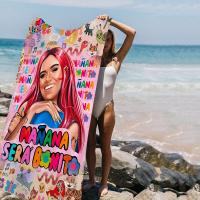 Toalla De Playa Microfibra Grande Karol G Manana Sera Bonito Toalla Rápida Para Piscina Yoga Viajes Absorbente Y Suave Tamaño 76x182 Cm - details 1