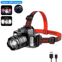 Linterna Frontal LED Recargable Con Sensor De Movimiento Para Camping Y Pesca Luz De Banda Potente Impermeable 3 Modos De Iluminación 5 Estilos - details 0